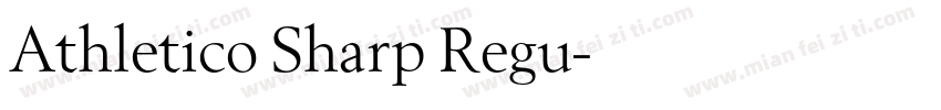 Athletico Sharp Regu字体转换